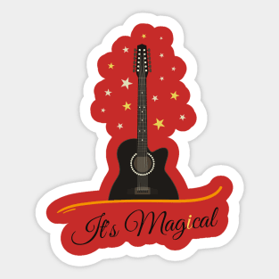 Guitar Is Magical Sticker